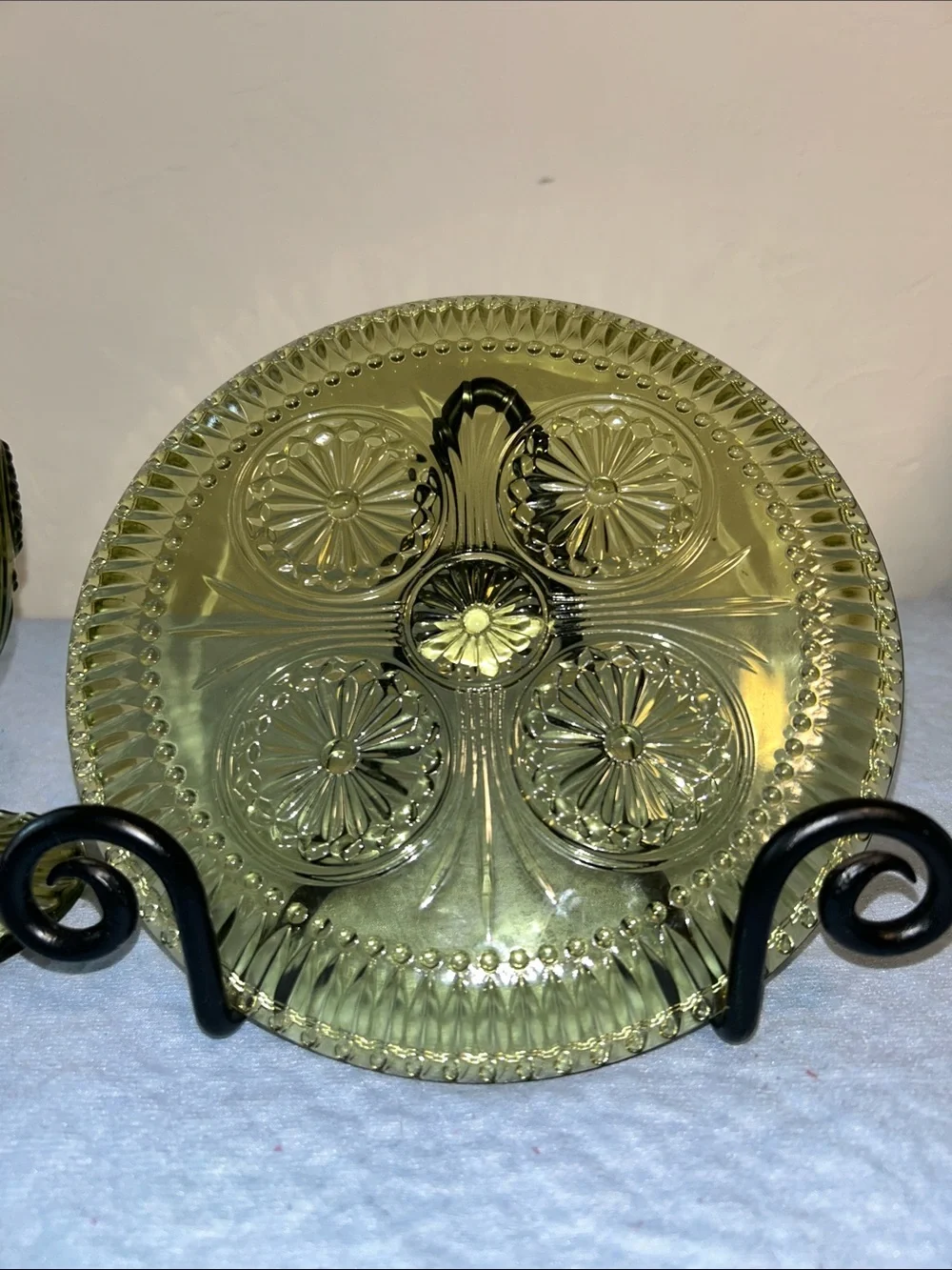 Shannon Crystal by Godinger, Medallion Collection Plate and Goblet
